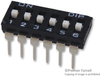 Switch, Dip, 6 Position, Spst, Raised Slide; No. Of Circuits Multicomp Pro - 97K4451 - Newark, An Avnet Company