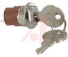 Switch, Keylock; SP; 250VAC; 2A; Mom.; Keypull POS 1; Solder lug - 70128600 - Allied Electronics, Inc.