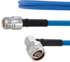 Plenum Low PIM RA N Male to N Female Cable SPP-250-LLPL Coax in 50 cm Using Times Microwave Parts and RoHS - FMCA1873-50CM - Fairview Microwave Inc.