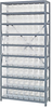 Open Shelving, 10Shelves, 72Bins, Clear; Shelving Unit Type Quantum Storage - 42AC8745 - Newark, An Avnet Company