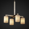 FSN-8920-10-OPAL-NCKL Mid. Chandeliers-Pillar Candle - 671807 - Capital Lighting, Inc.