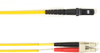 10m (32.8ft) LCMTRJ YL OM2 MM Fiber Patch Cable INDR Zip LSZH -- FOLZH50-010M-LCMT-YL - Image
