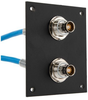 2 JACK PANEL INSERT BULKHEAD REAR MOUNT TRB 3 LUG ISOLATED BEND RELIEF SPRING JACK WITH 30-02001 LEAD 12