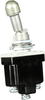 MICRO SWITCH TL Series Toggle Switch, Single Pole Double Throw (SPDT) 2 Position (On - Mom. On), Screw Terminals, Locking Lever (Locked In Extreme Position, Keyway Side), Bright Finish Mounting Nuts, -- 1TL11-82G