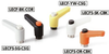 Clamp Lever - Miniature Type, Female Screw - with Push Button -- LECF-3-BK-CBK - Image