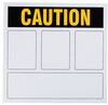 Brady Prinzing Vinyl Rectangle White Preprinted Header - TEXT: CAUTION - 44137 - 754473-44137 - R. S. Hughes Company, Inc.