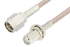 SMA Male to SMA Female Bulkhead Cable 36 Inch Length Using RG316 Coax, RoHS - PE3835LF-36 - Pasternack