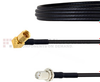 SMA Female Bulkhead to RA SSMC Plug Cable LMR-100 Coax in 48 Inch - FMCA1488-48 - Fairview Microwave Inc.