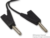 Test Lead, 4Mm Banana Plug To 4Mm Banana Plug, Black, 1 M Rohs Compliant Radiall - 52X6257 - Newark, An Avnet Company