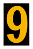 Bradylite Reflective Numbers & Letters - 5000-9 - Brady Corporation