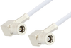 SMB Plug Right Angle to SMB Plug Right Angle Cable 12 Inch Length Using RG188-DS Coax, RoHS - PE34463LF-12 - Pasternack