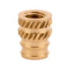 E-Z Sonic™ Threaded Insert for Plastic - Tapered - Double vane - 8-32 -- DV-008-TH - Image