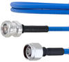 Low PIM 4.1/9.5 Mini DIN Female to N Male Plenum Cable SPP-250-LLPL Coax in 200 cm and RoHS with LF Solder - FMCA1773-200CM - Fairview Microwave Inc.