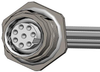 Sensor Cord, 8P M12 Rcpt-Free End, 6; Connector Type A Norcomp - 17AH5261 - Newark, An Avnet Company