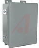 Enclosure;NEMA 12,13;Industrial;16 ga.Steel;Hinged Cover;Inner Panel;8x6x3.5in - 70165161 - Allied Electronics, Inc.