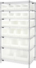 Open Wire Shelving, 7Shelves, 20Bin, Clr; Shelving Unit Type Quantum Storage - 42AC7784 - Newark, An Avnet Company