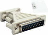 DB9 Male to DB25 Male Adapter Molded - 30D1-B1 - SFCable.com