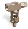 Inverted Angle Heavy Duty Sight Feed Valve, 3/8” Female NPT Inlet, 3/8” Male NPT Outlet, Tamperproof - B743-5 - Oil-Rite Corp.