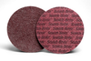 3M Scotch-Brite Non-Woven Aluminum Oxide Aluminum Surface Conditioning Hook & Loop Disc - Medium Grade - 5 in Diameter - 54216 - 051141-54216 - R. S. Hughes Company, Inc.