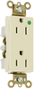 Heavy-Duty Decorator Hospital Grade Receptacle -- TR26262HGW - Image
