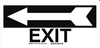 Exit & Directional Sign - 84628 - Brady Corporation