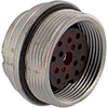 connector,circ din,female panel recept,rear mt,14 gold plated socket cont,ip67 - 70013499 - Allied Electronics, Inc.