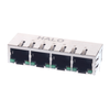Modular/Ethernet Connector (RJ45) Jacks With Magnetics - 5843-HFJ14-E1G46ER-L11RL-ND - DigiKey