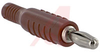 Plug; Banana Plug; 15 A; Red; Brass; Beryllium Copper; 30 VAC/60 VDC (Max.) - 70198261 - Allied Electronics, Inc.