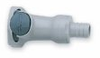 Quick-disconnect fittings, Straight-through hose barbs, PP, 1/2