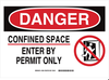 Confined Space Sign - 87675 - Brady Corporation