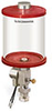 Red Color Key, Clear View Single Feed Electro Lubricator, 1 qt Acrylic Reservoir, 1/8” Female NPT Outlet, 5/8”-18 Thread for Remote Mounting, 24VDC - B5160-032AB024DRRW - Oil-Rite Corp.
