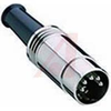 Conn; Circ; DIN; Cable Plug; Metal; Straight; 8 - 70151420 - Allied Electronics, Inc.