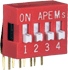 Right angle DIP Switches - DA  Series - APEM Components, Inc.