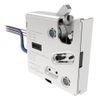 Electronic Rotary Push-to-Close Latch, Delayed Relock, With Latch Status Microswitch, No Connector, Thru Hole, Steel Housing, Nickel Plated - R4-EM-73-162 - Southco