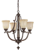 4374RT-121 Mid. Chandeliers-Glass Up - 340422 - Capital Lighting, Inc.