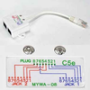 10/100 BaseT RJ45 1P/2J 08 Wiring Splitter,Pigtail Type - 1021-SF-05 - SFCable.com