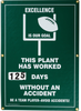 Brady Prinzing Rectangle Green Safety Record Sign - 20 in Width x 28 in Height - SM349E - 754473-46893 - R. S. Hughes Company, Inc.