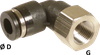 90° Elbow Female Connector - Image