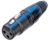 Neutrik NC3FXB Female Cable End XLR Black/Gold - NEUNC3FXB - HAVE, Inc.