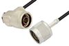 N Male to N Male Right Angle Cable 72 Inch Length Using RG174 Coax, RoHS - PE34205LF-72 - Pasternack