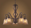 9327/5 Mid. Chandeliers-Glass Down - 499001 - Capital Lighting, Inc.