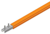 Safe-Lec 2 Conductor Bar 125A Galv Steel, Orange PVC Cover, w/ Splice Joint, 4.5M -- XA-310201-J - Image