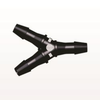 Y Connector, Barbed, Black - HY831 - Qosina Corp.