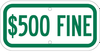 LEGEND: $500 Fine - 113318 - Brady Corporation
