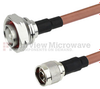 N Male to 7/16 DIN Male Cable RG-393 Coax in 12 Inch - FMC0115393-12 - Fairview Microwave Inc.