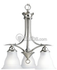Three-Light CFL Chandelier Fixture - P4324-09EBWB - bulbs.com