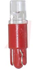 Lamp;LED;T-1 3/4;Wedge(T5);Red;Clear;28VDC;16mA;775mcd;100K Hrs;Polarized - 70082086 - Allied Electronics, Inc.