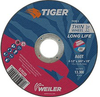Weiler TIGER Aluminum Oxide Cutting Wheel - Type 1 - Straight Wheel - 4 1/2 in Diameter - 7/8 in Center Hole - Thickness.045 in - 57020 - 012382-57020 - R. S. Hughes Company, Inc.