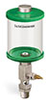 Green Color Key, Clear View Single Feed Manual Lubricator, 1 pt Acrylic Reservoir, 1/2” Male NPT - B5161-016AB4GW - Oil-Rite Corp.