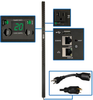 1.9kW Single-Phase Switched PDU, LX Platform, Outlet Monitoring, 120V Outlets (24 NEMA 5-15/20R), L5-20P Plug, 0U, TAA -- PDUMVR20NETLX